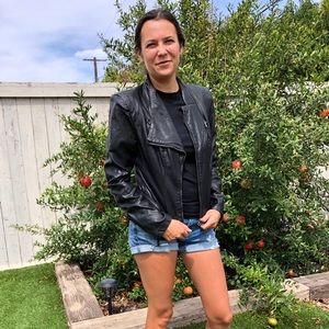 BlankNYC medium faux leather jacket